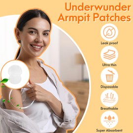 80PCS Armpit Sweat Pads for Under Arms - Extra Comfort, For Hyperhidrosis, for Men and Women, Not Visible, Disposable Underarm Dress Shields/Guards, Enhanced Anti Sweat Protection
