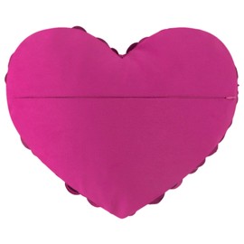 JWH Flower Throw Pillow Covers Decorative Aesthetic Floral Accent Pillow Cases Heart Shaped Cushion Love Decor for Couch Living Room Bed 14 x 16 Inches Purple Red