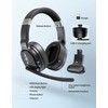 TECKNET Bluetooth Trucker Headset, Single and Dual Ear Wireless Headset