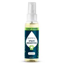 Puracy Stain Remover Spray, Natural Travel and Laundry Stain Cleaner for Clothes, Baby & Kids Stains, Oil & Fabric Spot Cleaner (Unscented, 4 oz)