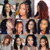 Leeven Ombre Red Pre-Twisted Passion Twist Crochet Hair 10 Inch