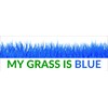 My Grass is Blue Waterproof Vinyl Bumper Sticker for Cars