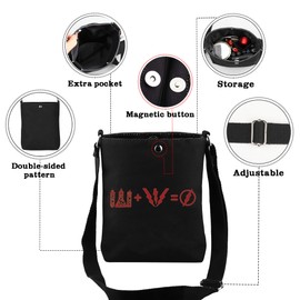 AKTAP Big Bang Theory TV Show Merchandise Sheldon Cooper Crossbody Bag for TV Show Lover Gifts Science Gifts Bag (CB, Theory CB-HT)