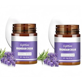 Crema De Magnesio Para Dormir, 2 Unidades, Alivio, Revitaliza La Piel, Hidratación Profunda, Cuidado, Crema De Magnesio Para La Noche.