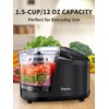 Reemix 1.5-Cup One-Touch Electric Food Chopper, 100W Mini Food Processor