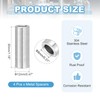 PATIKIL 4 Pcs Stainless Steel Spacers, 8mm ID x 12mm