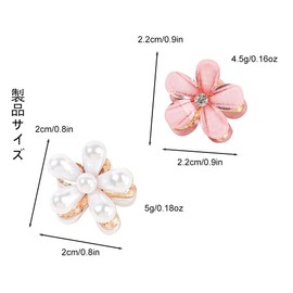 CXINCFBFUSH Hair Clip Hair Accessories Hair Clip Mini Small Fresh Metal Flower Small Hairpin Broken Hair Pearl Hairpin