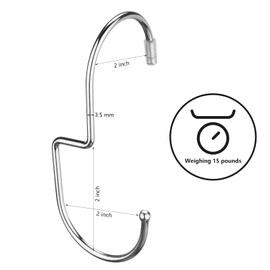 Queekay 12 Pieces Purse Hooks for Closet Bag Hanger Organize Hanger for Handbags Metal Purse Hanger Space Saving Purse Storage Hanging with Twisted Hook Design for Purses Backpack Handbag (Silver)