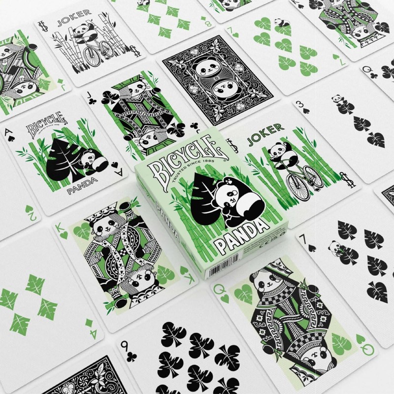 Bicycle Panda Playing Cards, Cute Animal Playing Cards, 1 Deck