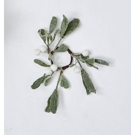 Worth Imports 1.25" Inner Diameter Mistletoe Candle Ring