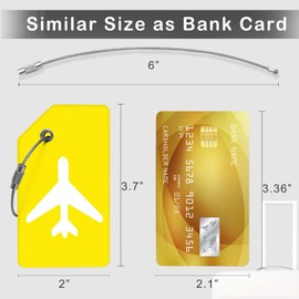 Luggage Tag - Travel Essentials Accessories for Suitcases Quickly Identify, Travel Tags for Luggage, Backpacks, Bags, Baggage, Cruise Suitcases - Flexible & Bright Silicone