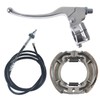 QASKEHKT Left Brake Handle Clutch with Rear Drum Brake Cable