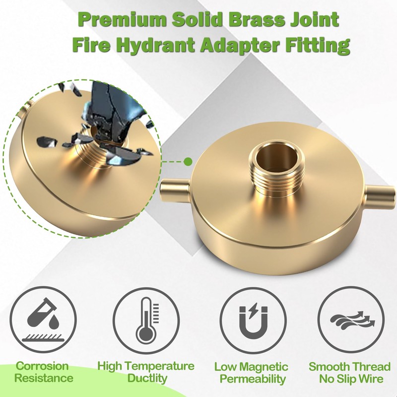 SpringSpray 2-1/2" NST (NH) Female x 3/4" GHT Male Brass