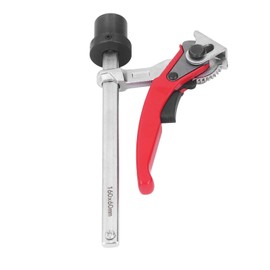 Ratcheting Table Clamp 2.36-6.3in Stable Clamping with 0.53 X 0.26in Rail, 1.1in Base, Woodworking Table Clamp for MFT and Guide Rail System