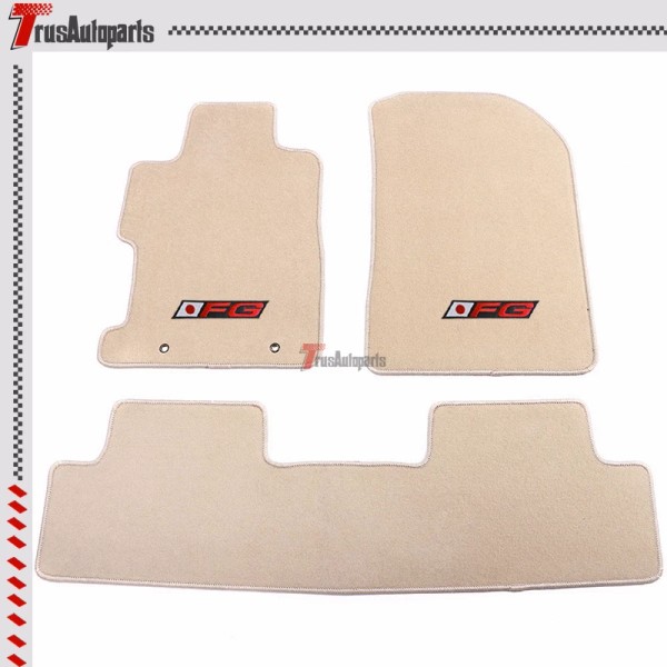 Unbranded For 06-11 Honda Civic FG Beige Tan Floor Mat