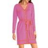 Pink Queen Women's Long Sleeve Button Down Mini Dress Elegant