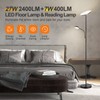 OUTON LED Floor Lamp, 27W/2400LM Modern Torchiere Lamp & 7W/
