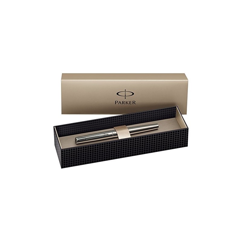 Parker Jotter Stainless Steel Chrome Trim Fountain Pen Medium Nib