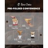 Brew Choice Pre-folded Unbleached Cone Coffee Filters, 100 Count Disposable