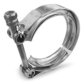 AKIHISA 3.5 Inch 304 Stainless Steel V Band Clamp, for Turbo Exhaust Down pipes Flange Kit, Racing Ford Pickup Truck Exchange Exhaust Accessories