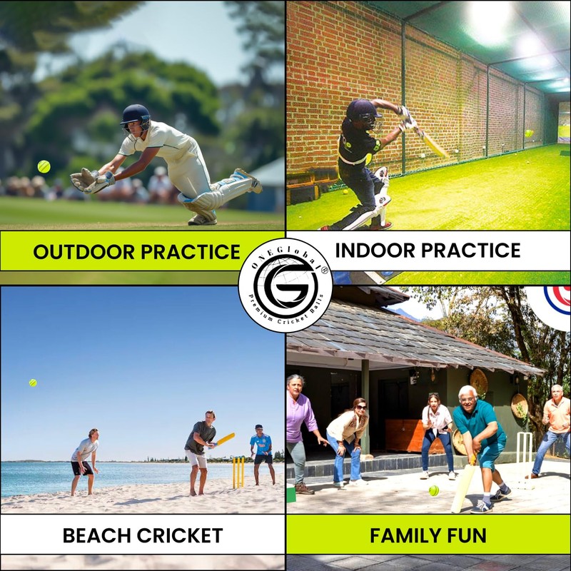 ONEGlobal Incrediball Soft Practice Cricket Ball | Outdoor & Indoor