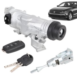 1K0905851B Ignition Switch Lock Cylinder Assembly Fit for 2006-2018 VW Jetta, 2007-2011 Eos, 2004-2011 Golf, 2006-2009 Rabbit with Intelligent Remote Control Key