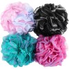 BTYMS Loofah Sponge Shower Pouf Bath Scrubber Set of 4
