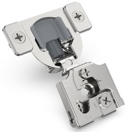 Chibery 10 Pack 3/4" Overlay 3D Soft Close Concealed Hinge for Face Frame Door, Smooth Slow Quite, Self Closing Hinges, 105° Open, Hidden Stainless Steel Hinge for Kitchen Cabinet Door, Satin Nickel