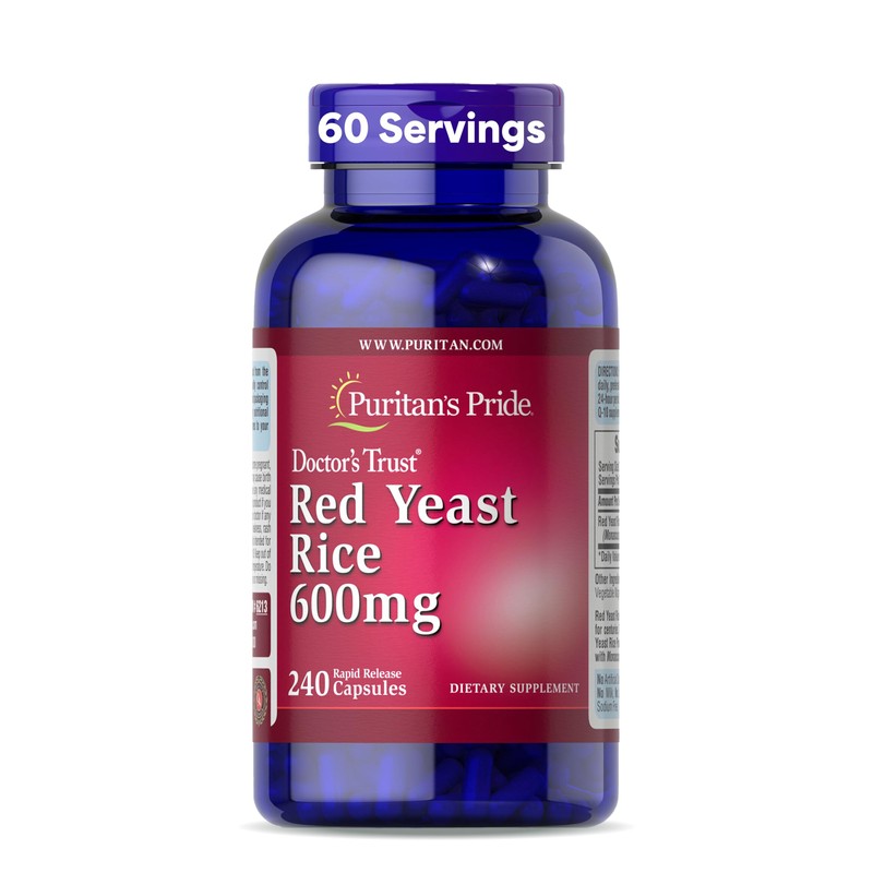 Puritan's Pride Doctors Trust® Red Yeast Rice 600mg, Dietary Supplement,