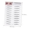 WOONEKY Brow Tool Included Temporary Eyebrow Stickers Black Instant Natural-looking