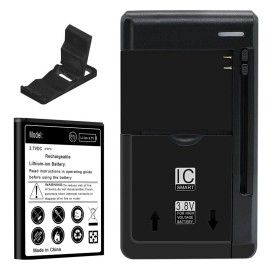 For Kyocera Long Life 1650mAh Battery Dock Home USB/AC Charger for Kyocera DuraXTP E4281 USA