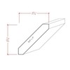 EWCR38 Shaker Craftsmen Crown Moulding Trim, 3/4" x 4", Poplar,