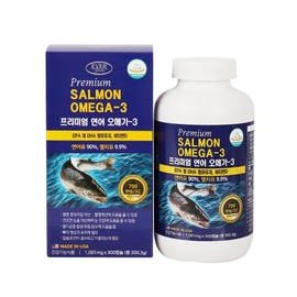 Evergreen Premium Salmon Omega-3 1,001mg 300 Capsules / 에버그린 프리미엄 연어 오메가-3 1,001mg x 300캡슐
