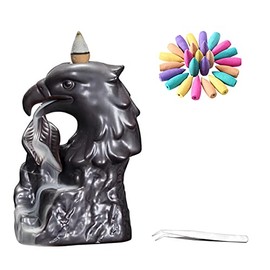 Eagle Incense Burner Backflow Aromatherapy Aromatherapy Frame Eagle Home Decoration +20pcs Backflow Incense