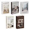 5 PCS Decorative Faux Books Set, Hardcover Fake Book Decor