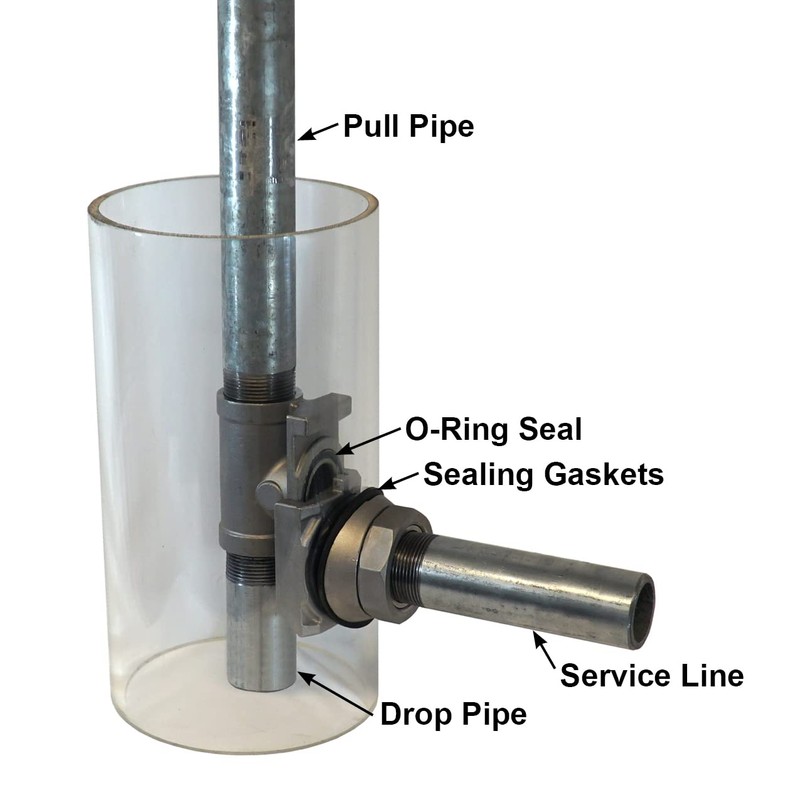 Merrill MFG SSMB50 Stainless Steel Pitless Adapter for 1" Drop