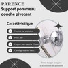 PARENCE. - Removable Adjustable Shower Head Bracket - Suction Cup