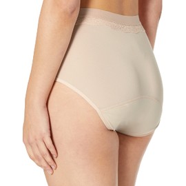 Bali womens Beautifully Confident With Leak Protection Liner brief Briefs, Soft Taupe, 8 US