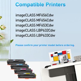 CLYWENSS 067 Toner Cartridge Set Replacement for Canon 067 067H for imageCLASS MF656Cdw LBP632Cdw MF654Cdw MF653Cdw LBP633Cdw Printer (Black Cyan Magenta Yellow, 4-Pack)