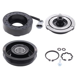 ApplianPar A/C AC Compressor Clutch Assembly Kit Pulley Coil Set for GMC Sierra 1500 4.8L 5.3L 2000-2013
