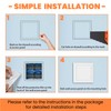 GCGOODS 12" x 12" Self-Adhesive Access Panel for Drywall, Plastic