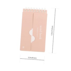 Operitacx 1set Blocked Notebook Spiral Notebooks Blank Notecards Mini Blank Notebooks Mini Notepads Mini Notebooks Blank Alphabet Cards Portable Vocabulary Notebook Vocabulary Card Paper 4pcs