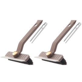 DONGKER Crevice Cleaning Brush,2 PCS 360° Rotating PP Bristle Bathroom Gap Cleaning Brush Multi-Function for Narrow Corners Bathroom Household Kitchen