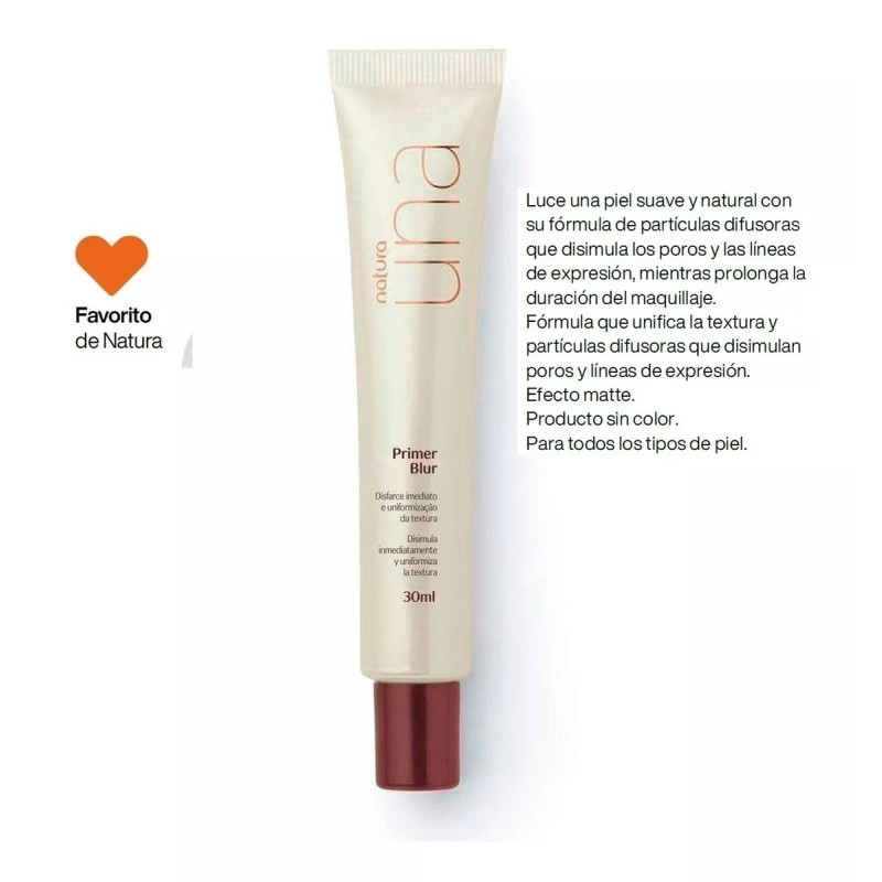 Natura Una Primer Blur Efecto Matte 30 Ml