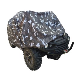 Rolektro Quad ATV Tarpaulin L 220 x 125 x 85 cm – Vehicle Cover Protective Cover Tarpaulin Winter Camouflage