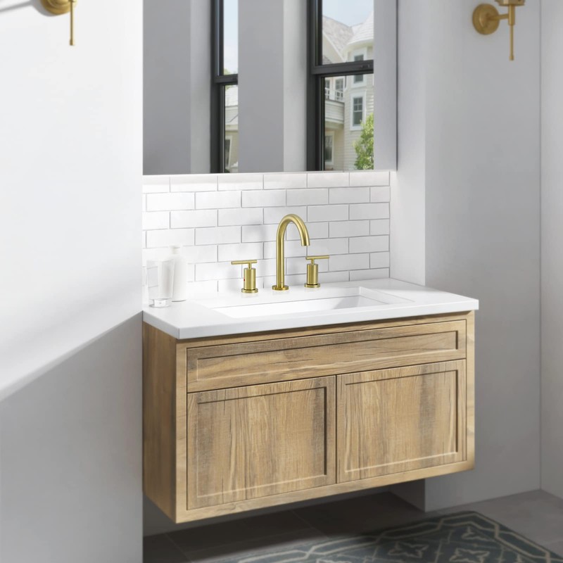 PARLOS 2-Handle Widespread 8 inch Bathroom Sink Faucet 3 Hole