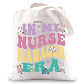 MYSOMY Nurse Manager Tote Bag Nursing Supervisor Gift In My Nurse Manager Era Gifts Nursing Manager Shoulder Bag (Nurse Manager UK)