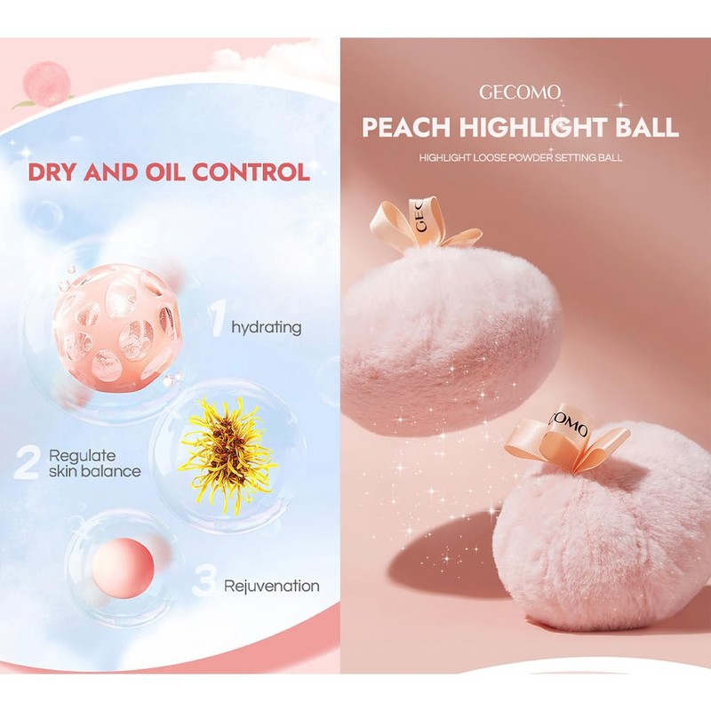 GECOMO Symphony Meteor High Gloss Loose Powder Setting Ball Collarbone