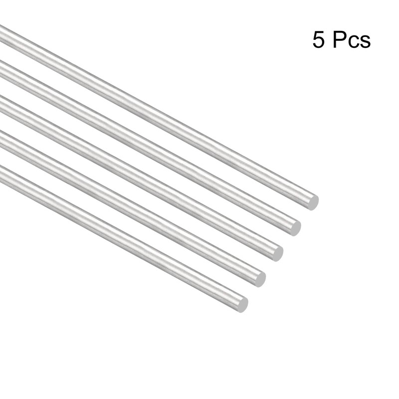 MECCANIXITY 304 Stainless Steel Round Rods, 4mm x 400mm Solid