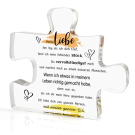 Christmas Gifts for Partner Man Valentine's Day Partner Gifts Birthday Gift I Love You Gifts Anniversary Couple Gifts Acrylic Table Decoration Paperweight